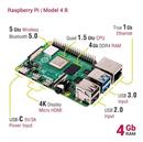 Kit Raspberry Pi 4 B 4gb Original + Fuente + Gabinete + Cooler + HDMI + Disip